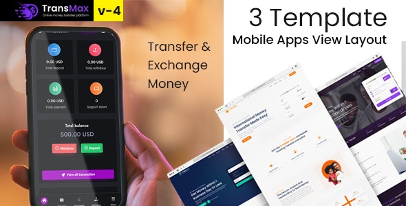 TRANS MAX - Online Money Transfer Platform - CodeCanyon Item for Sale